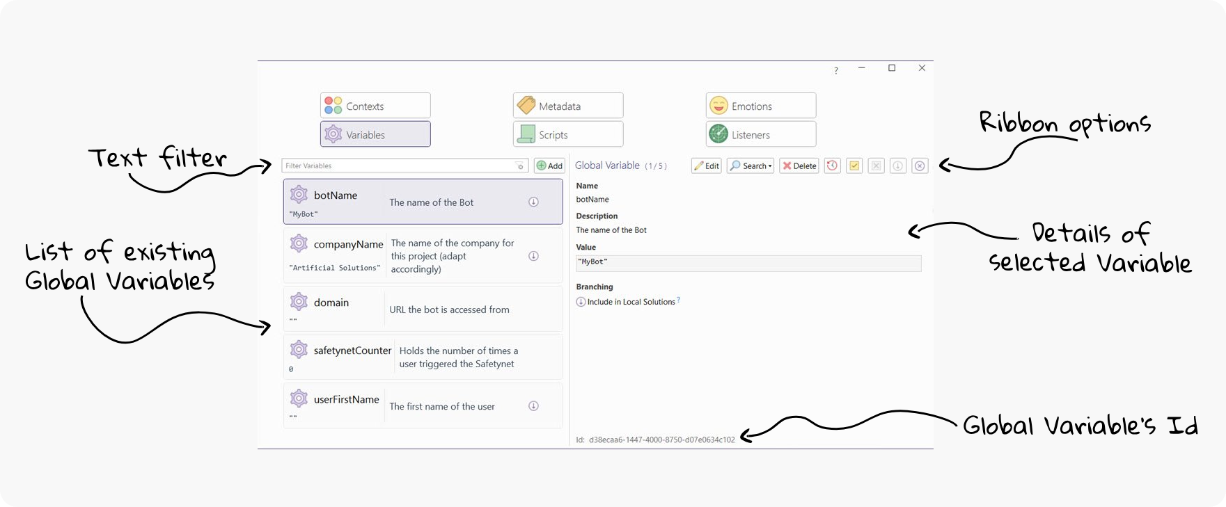 global variable view