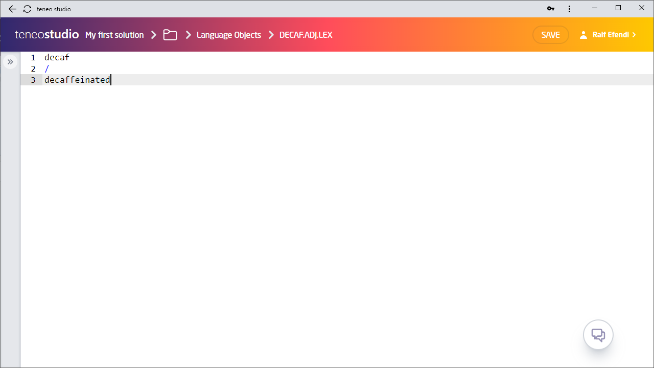 simple language object web