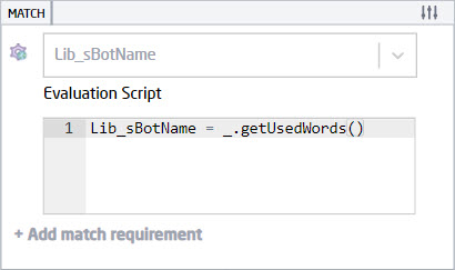 Global Variable Match